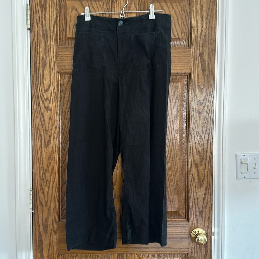 The Colette Cropped Wide-Leg Pants by Maeve